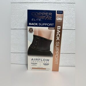 Copper Fit Elite Back Support Adjustable Band waist circumference 30-50in unisex